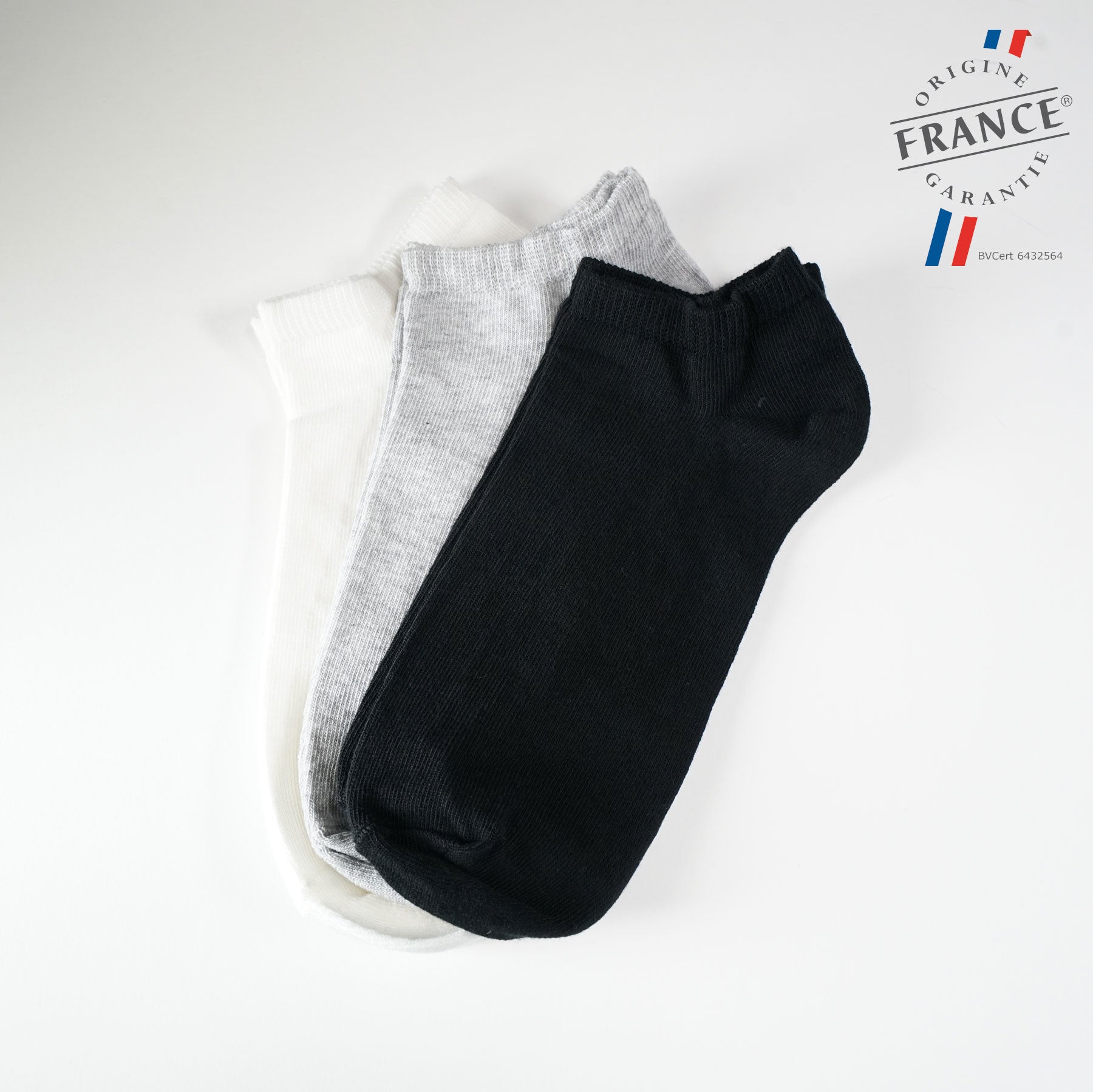 INVISIBLE Chaussettes homme Coton BIO - Pack de 4 paires